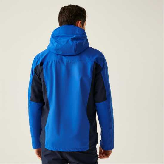 Непромокаемо Яке Мъжко Regatta Birchdale Waterproof Jacket Mens Синьо/Морско синьо Мъжко водонепромокаемо облекло