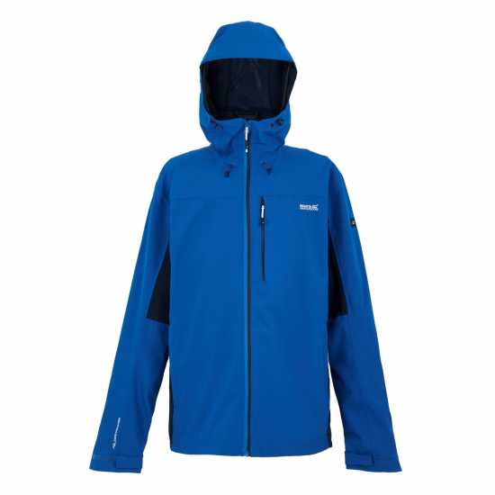 Непромокаемо Яке Мъжко Regatta Birchdale Waterproof Jacket Mens Синьо/Морско синьо Мъжко водонепромокаемо облекло
