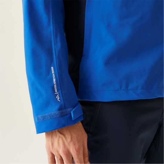 Непромокаемо Яке Мъжко Regatta Birchdale Waterproof Jacket Mens Синьо/Морско синьо Мъжко водонепромокаемо облекло