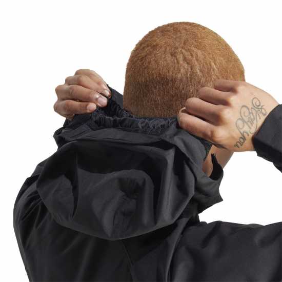 Adidas Непромокаемо Яке Mens Mt Waterproof Jacket Черно Мъжко водонепромокаемо облекло
