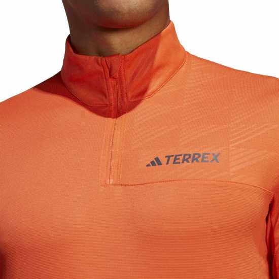 Adidas Полар Мъже Terrex Fleece Mens Impact Orange Мъжки полар