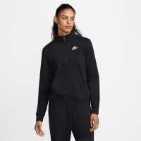 Nike Sportswear Club Fleece Women's 1/2-Zip Sweatshirt Black Дамски полар