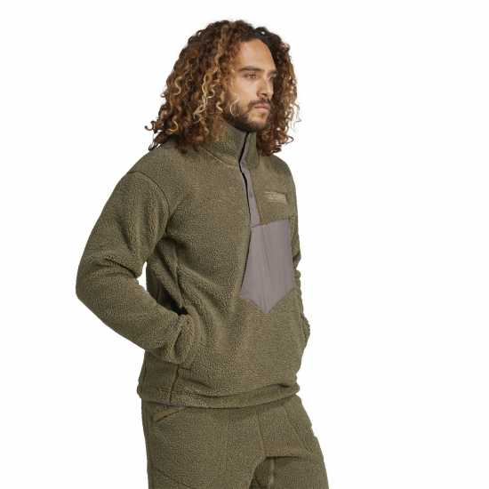 Мъжки полар Adidas Полар Мъже Xpl Pile Snap Fleece Mens Adidas Полар Мъже Xpl Pile Snap Fleece Mens Мъжки полар