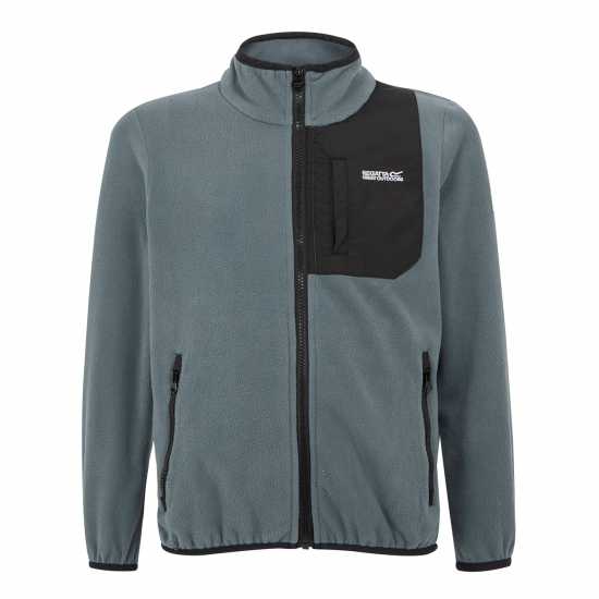Полар Подрастващи Деца Regatta Frankie Full Zip Fleece Juniors Сиво Детски полар