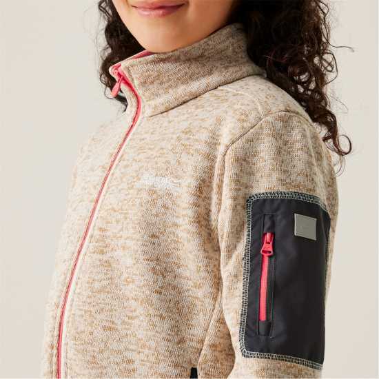 Детски полар Regatta Newhill Fleece Childrens Ванилия/Праскова Regatta Newhill Fleece Childrens Ванилия/Праскова Детски полар