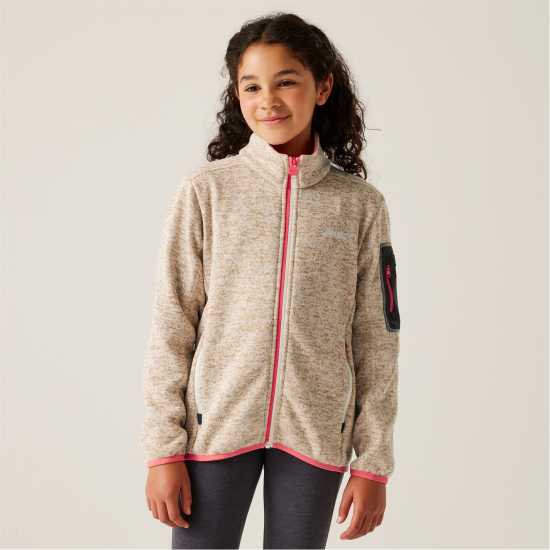 Детски полар Regatta Newhill Fleece Childrens Ванилия/Праскова Regatta Newhill Fleece Childrens Ванилия/Праскова Детски полар