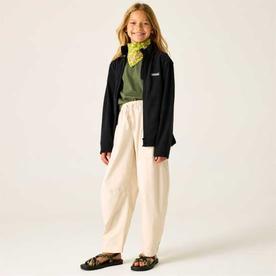 Regatta Kids' Full Zip Fleece Black 