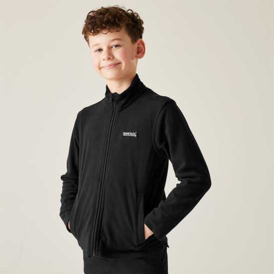 Regatta Kids' Full Zip Fleece Black 