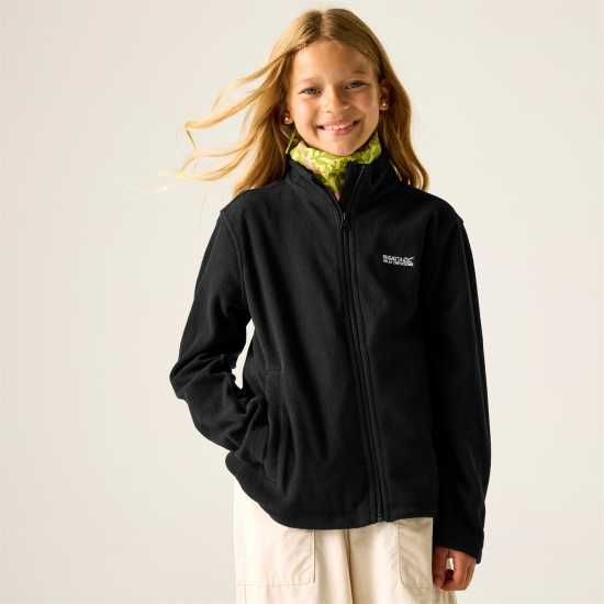 Regatta Kids' Full Zip Fleece Black 