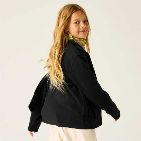 Regatta Kids' Full Zip Fleece Black 
