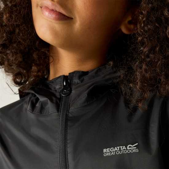 Непромокаемо Яке Regatta Unisex Kids' Waterproof Jacket Black Непромокаемо Яке Regatta Unisex Kids' Waterproof Jacket Black