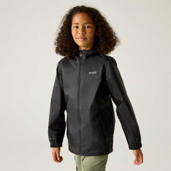 Непромокаемо Яке Regatta Unisex Kids' Waterproof Jacket Black Непромокаемо Яке Regatta Unisex Kids' Waterproof Jacket Black