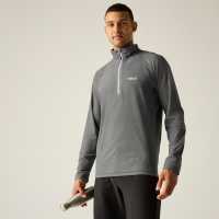 Regatta Men's Quarter Zip Fleece Light Steel 