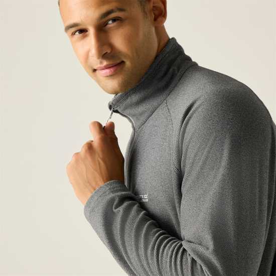 Regatta Men's Quarter Zip Fleece Light Steel 