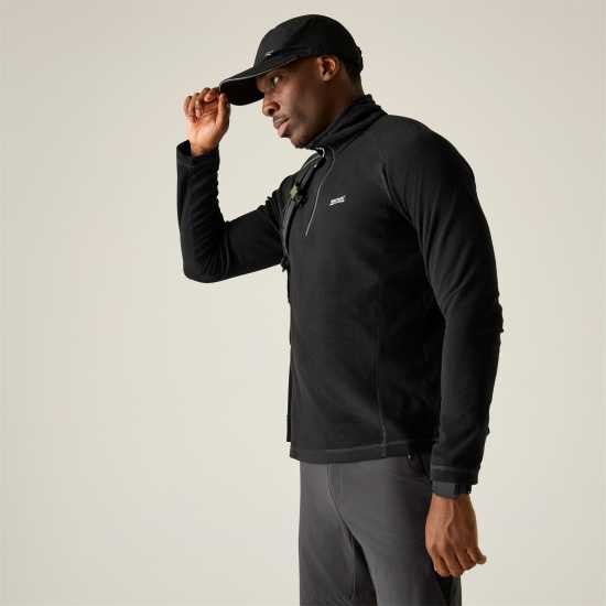 Regatta Men's Quarter Zip Fleece Black 