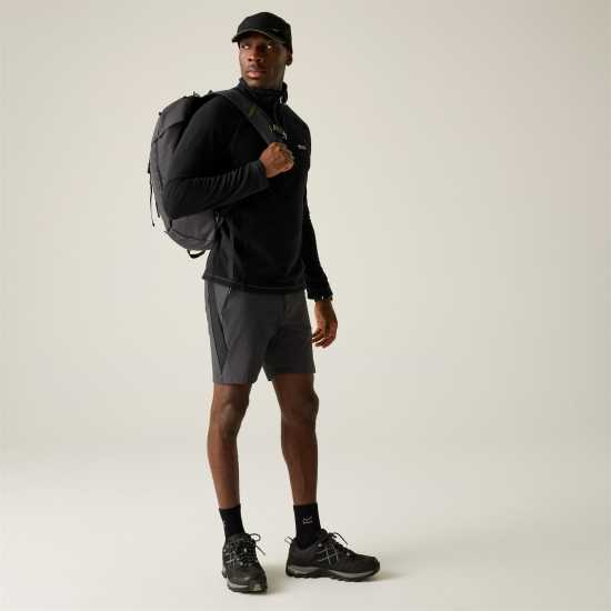 Regatta Men's Quarter Zip Fleece Black 