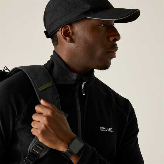 Regatta Men's Quarter Zip Fleece Black 