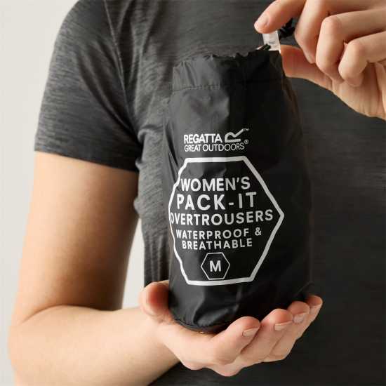 Regatta Women's Waterproof Trousers Black 