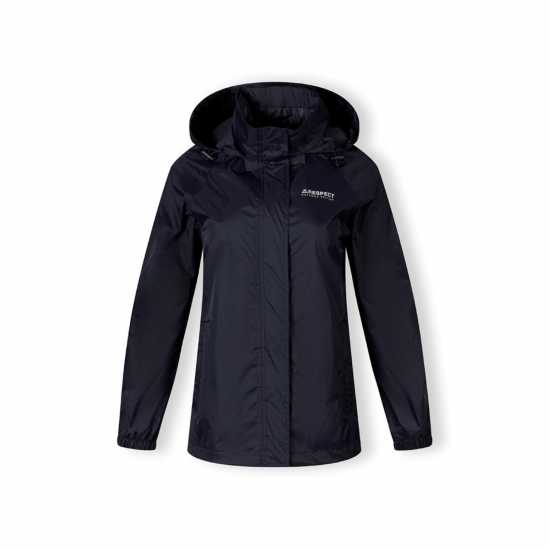 Непромокаемо Яке Women Packaway Waterproof Jacket With Zipped Pockets Navy  