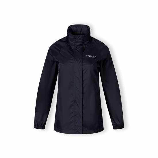 Непромокаемо Яке Women Packaway Waterproof Jacket With Zipped Pockets Navy  