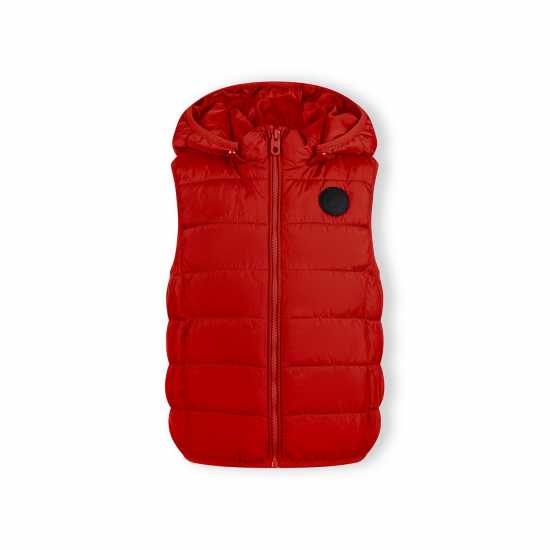 Ватирано Елече Boys Padded Gilet Detachable Hood Red Ватирано Елече Boys Padded Gilet Detachable Hood Red