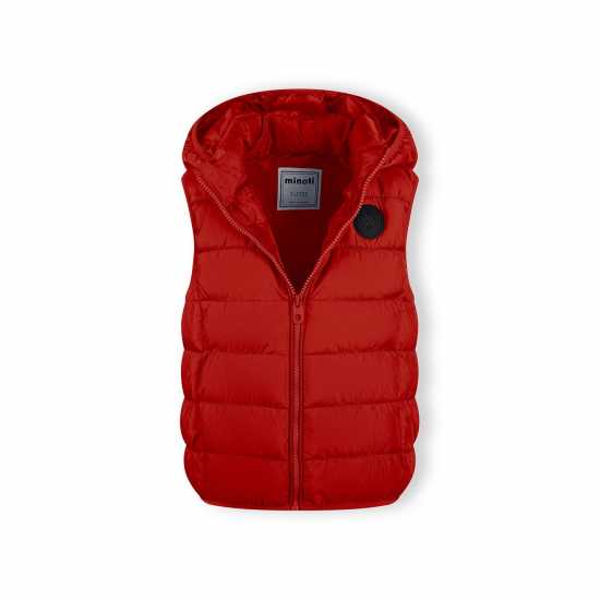 Ватирано Елече Boys Padded Gilet Detachable Hood Red Ватирано Елече Boys Padded Gilet Detachable Hood Red