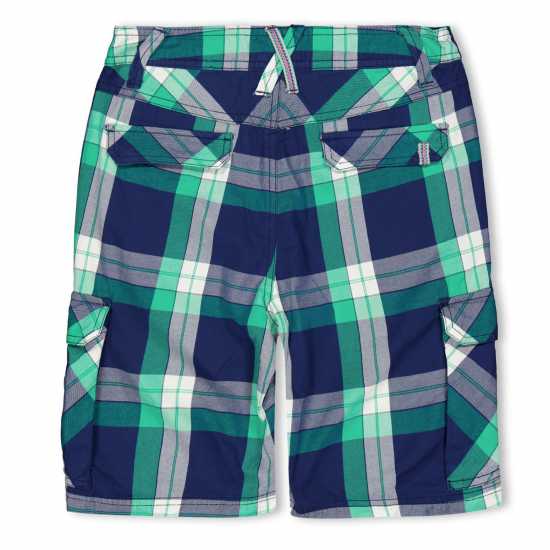 Puma (8) Beach Check Walkshorts Juniors Green 
