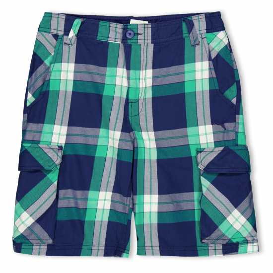 Puma Unisex Kids' Check Walking Shorts Green 