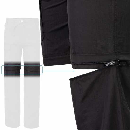 Gelert Комбиниран Мъжки Панталон Convertible Trousers Mens Black - Почистване и импрегниране