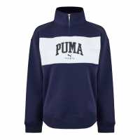 Puma Squad Half-Zip Fl Fleece Womens Морска синьо 