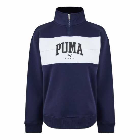Puma Squad Half-Zip Fl Fleece Womens Морска синьо 