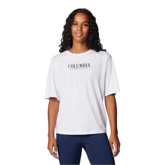 Дамски ризи и тениски Columbia Cascade T-Shirt Womens Бяло Columbia Cascade T-Shirt Womens Бяло Дамски ризи и тениски
