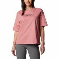 Columbia Cascade T-Shirt Womens Розово Дамски ризи и тениски