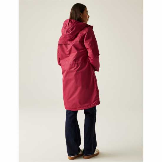 Regatta Womens Romine Ii Waterproof Hooded Long Sleeve Insulated Puffer Jacket Румба Червено (Черно) 