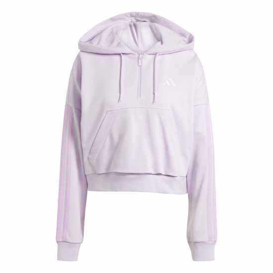Adidas Essentials 3-Stripes Quarter-Zip Hoodie Womens  Дамски полар