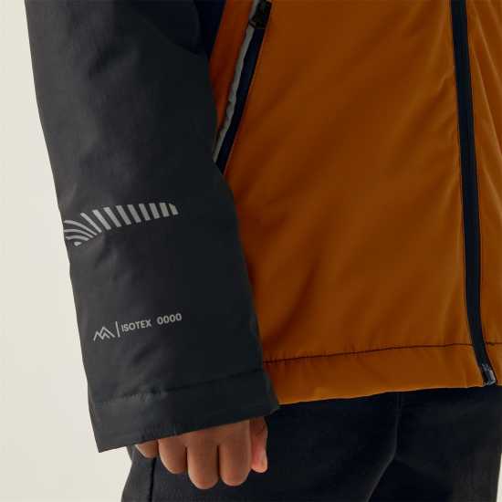 Непромокаемо Яке Regatta Unisex Kids Hillain Warm Lined Isotex Reflective Waterproof Jacket Щипка 