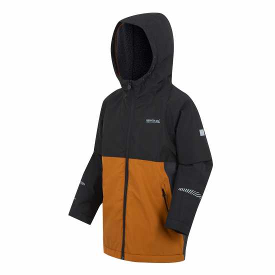 Непромокаемо Яке Regatta Unisex Kids Hillain Warm Lined Isotex Reflective Waterproof Jacket Щипка 