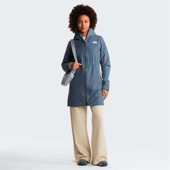 The North Face Womens Hikesteller Insulated Parka Granite Grey 