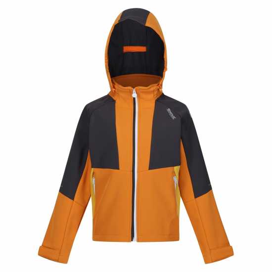 Шел Яке Regatta Kids' Haydenbury Softshell Jacket Оранжево/Светло сиво Шел Яке Regatta Kids' Haydenbury Softshell Jacket Оранжево/Светло сиво