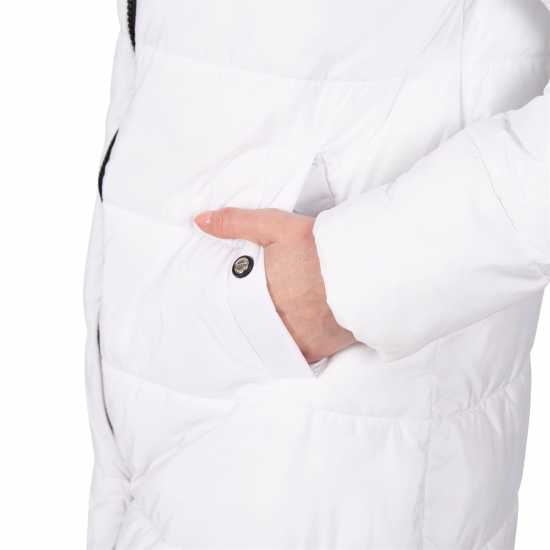 Дамски якета и палта Trespass Дамско Яке Faith Long Padded Jacket Womens Бяло Trespass Дамско Яке Faith Long Padded Jacket Womens Бяло Дамски якета и палта