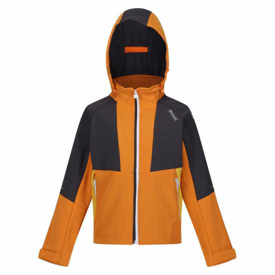 Шел Яке Regatta Kids' Haydenbury Softshell Jacket Оранжево/Светло сиво 