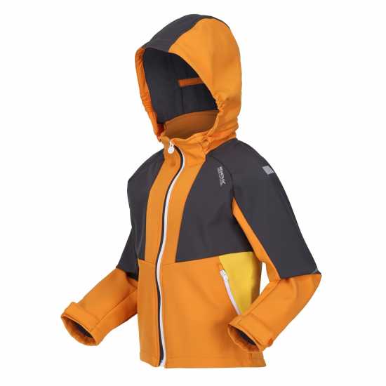 Шел Яке Regatta Kids' Haydenbury Softshell Jacket Оранжево/Светло сиво 
