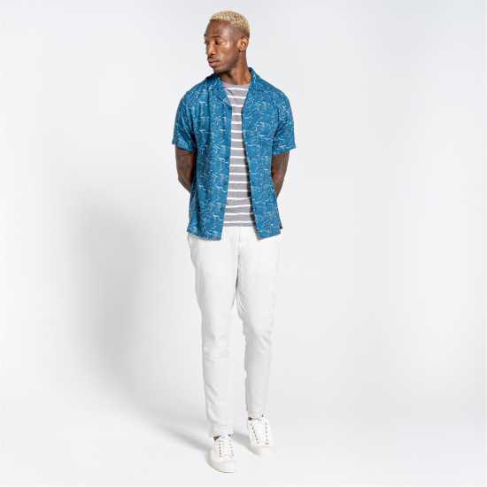 Craghoppers Crag Hula Ss Shirt Sn99 ПосднБлу Прт Мъжки ризи