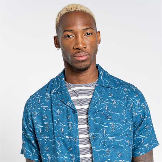 Craghoppers Crag Hula Ss Shirt Sn99 ПосднБлу Прт Мъжки ризи