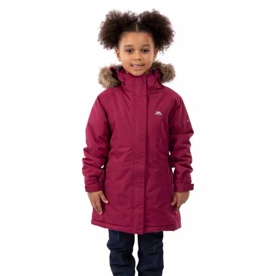 Trespass Fame Waterproof Parka Juniors Ягода Trespass Fame Waterproof Parka Juniors Ягода