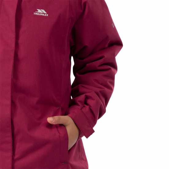 Trespass Fame Waterproof Parka Juniors Ягода Trespass Fame Waterproof Parka Juniors Ягода