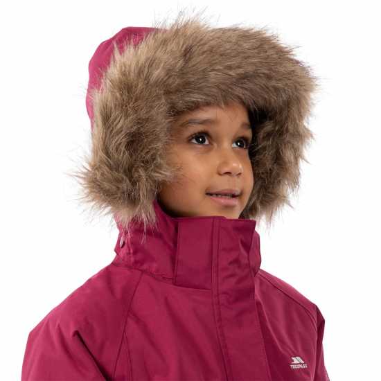 Trespass Fame Waterproof Parka Juniors Ягода Trespass Fame Waterproof Parka Juniors Ягода