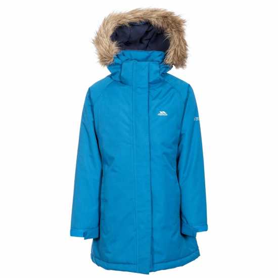 Trespass Fame Waterproof Parka Juniors Космическо синьо 