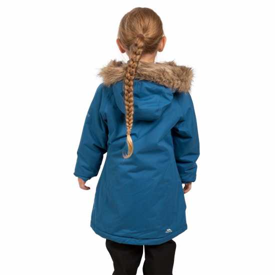Trespass Fame Waterproof Parka Juniors Космическо синьо 