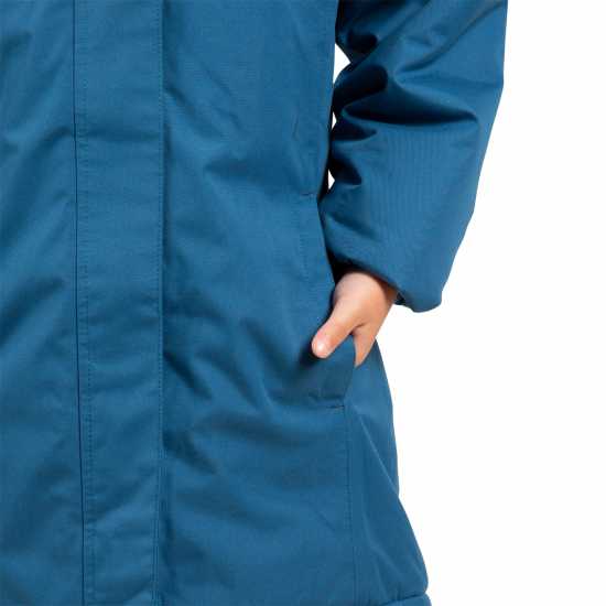 Trespass Fame Waterproof Parka Juniors Космическо синьо 